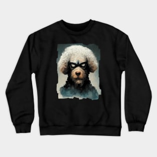 Superhero Poodle Dog Crewneck Sweatshirt